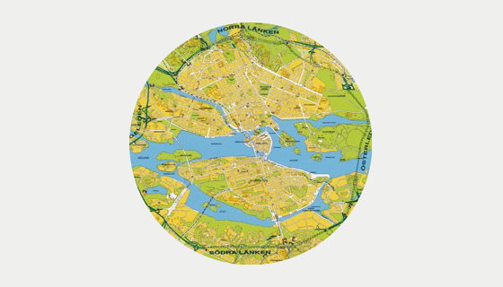Kartbild över storstockholm